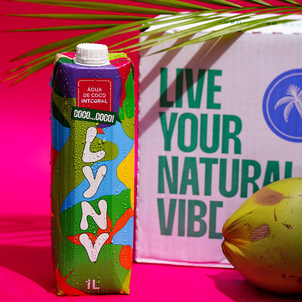 Lynv Água de Coco - Caixa com 12un. de 1L