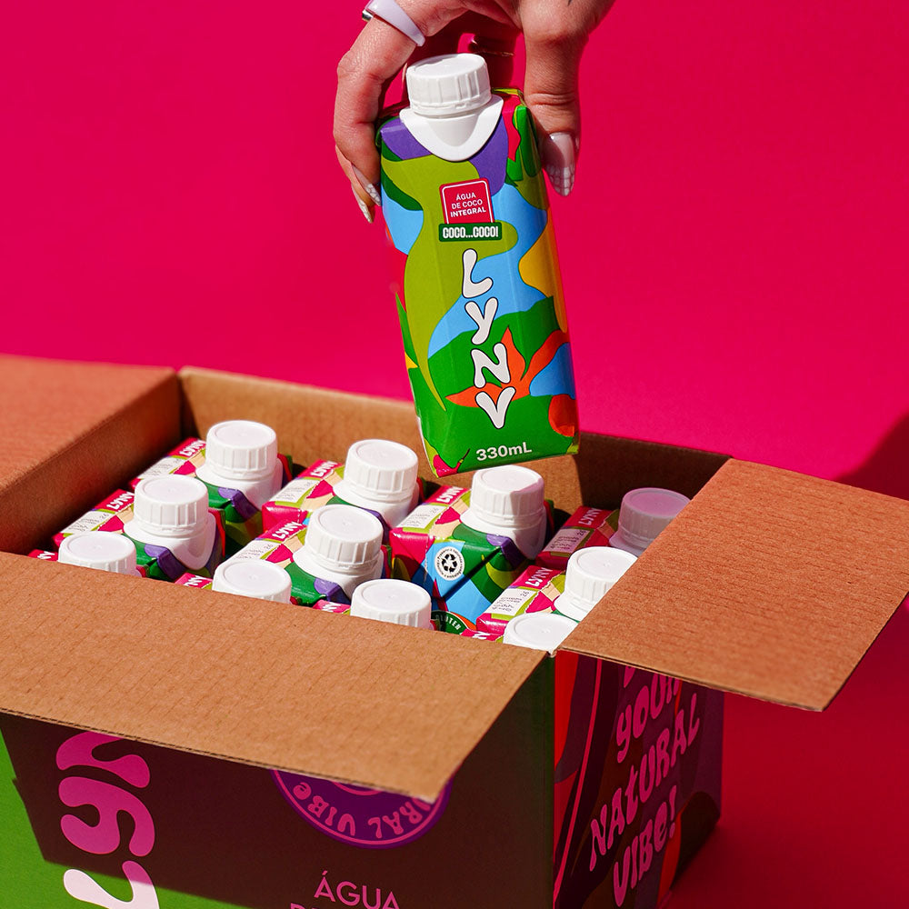 Lynv Água de Coco - Caixa com 12un. de 330mL