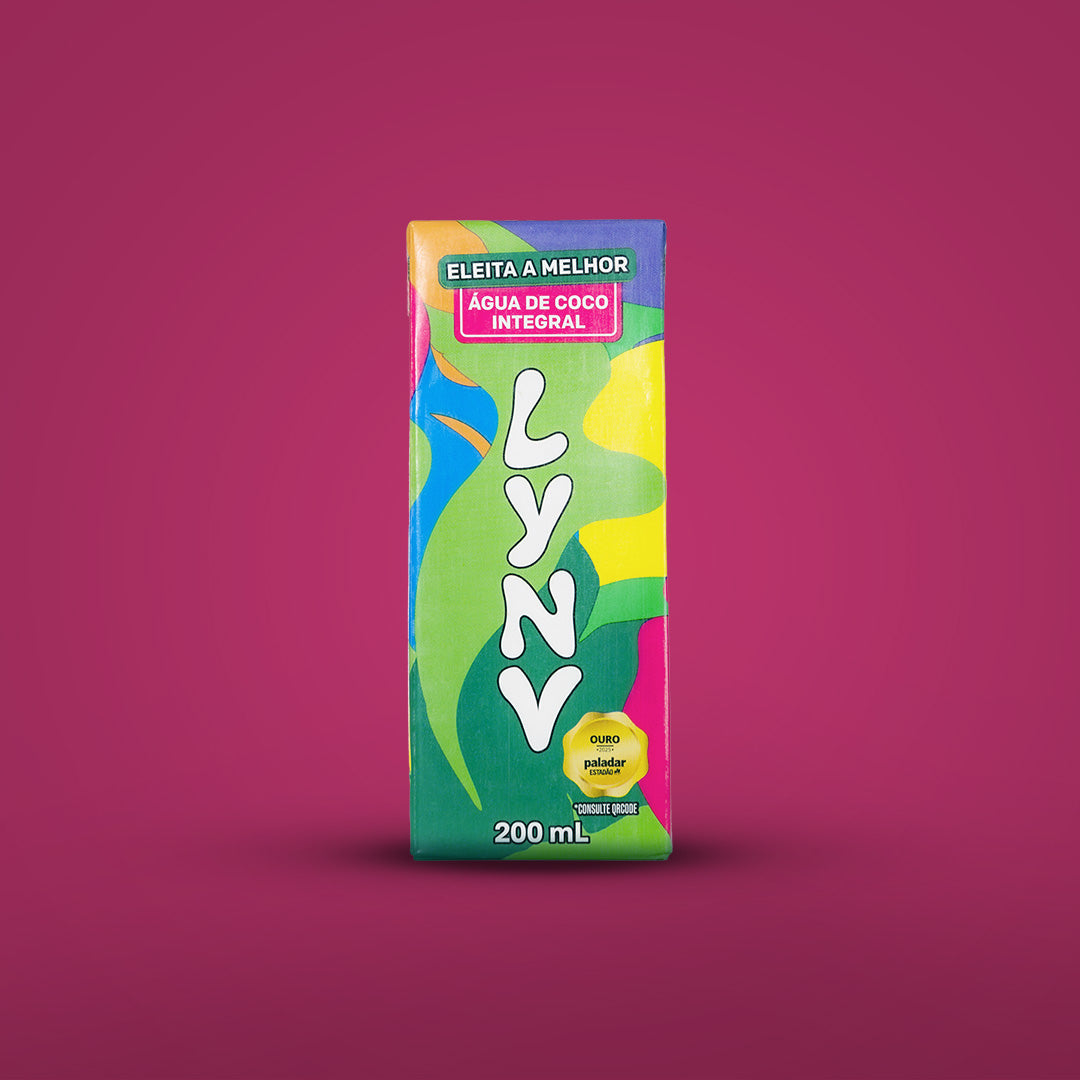 Lynv Água de Coco - Caixa com 27un. de 200mL
