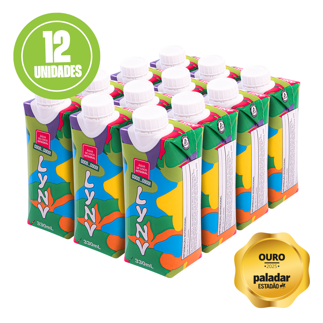 Lynv Água de Coco - Caixa com 12un. de 330mL